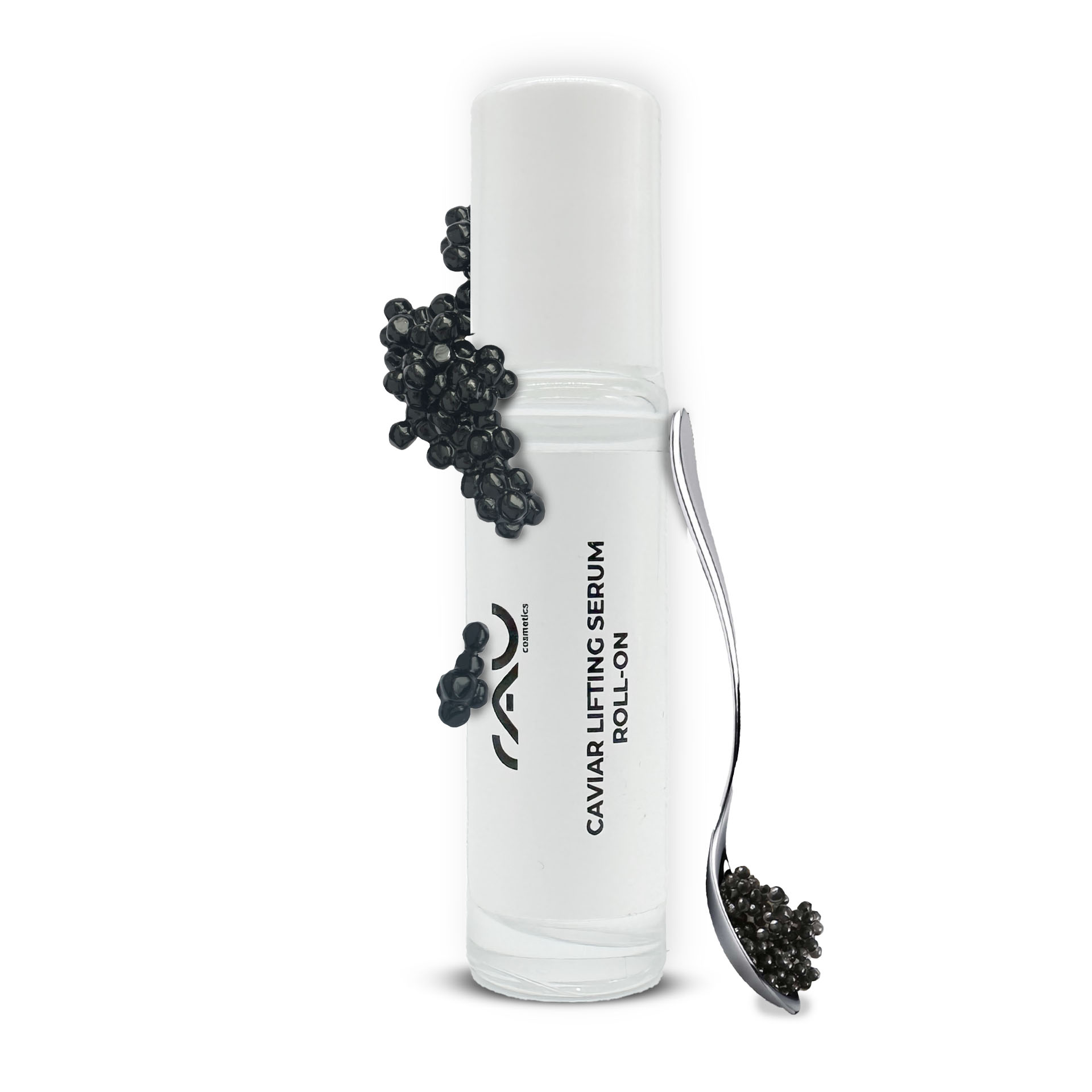 Caviar Lifting Serum Roll-On 10 ml avec Reproage & ; extrait de caviarTriple Hyaluronic Serum Roll-On 10 ml avec 3 acides hyaluroniques Roll-On-Flasche mit Kaviar-Lifting-Serum und Kaviarperlen mit Anti-Aging-Vorteilen und revitalisierenden Eigenschaften für reife Haut.