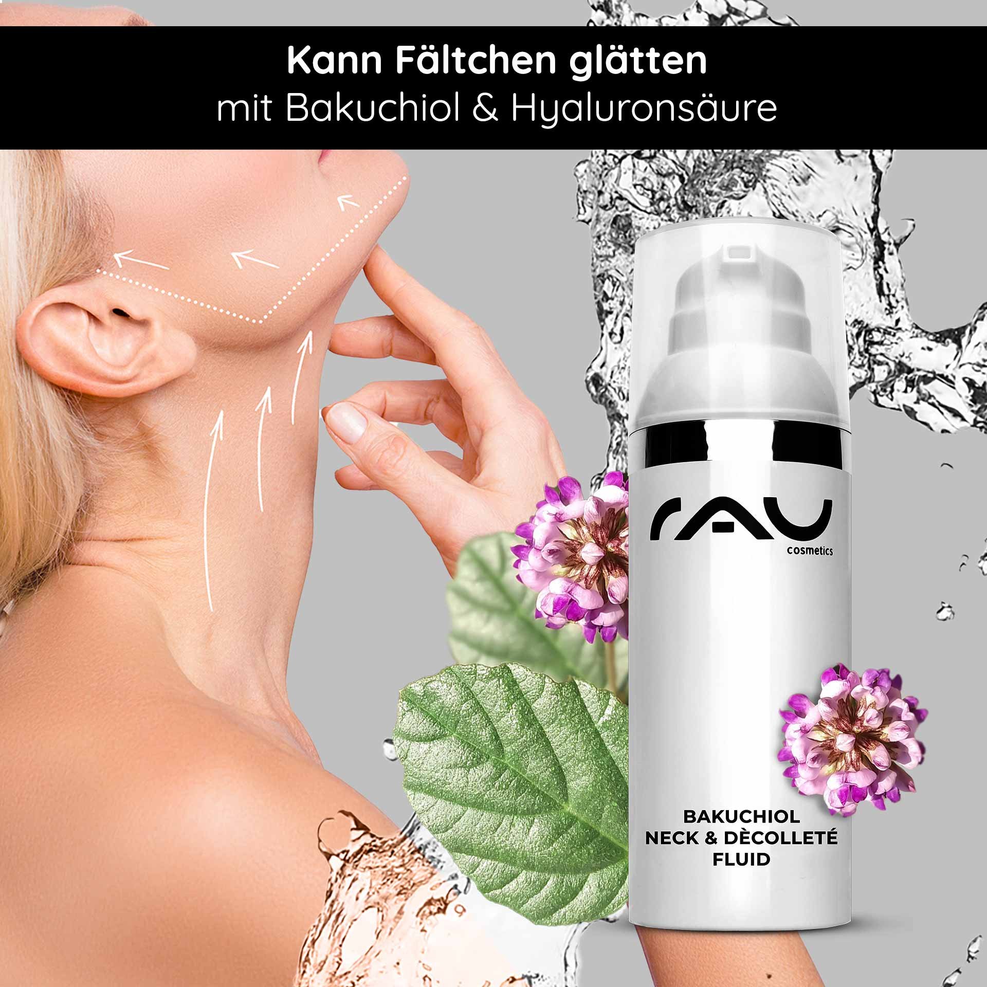 Bakuchiol Fluide pour le cou et le décolleté 50 ml Gel pour les rides du cou