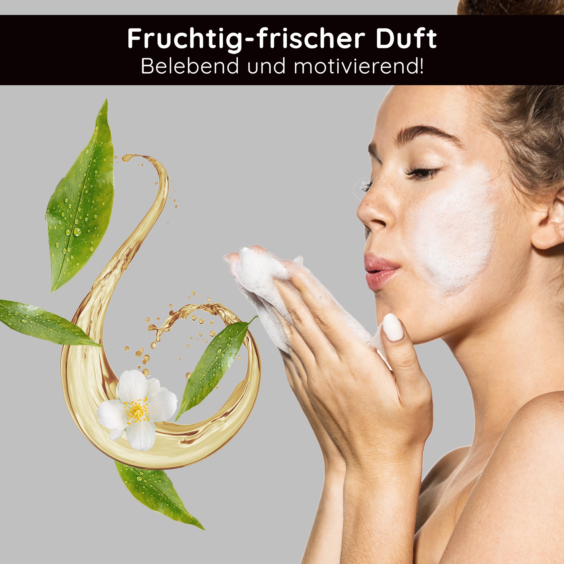 Application professionnelle de la mousse nettoyante en cabine.