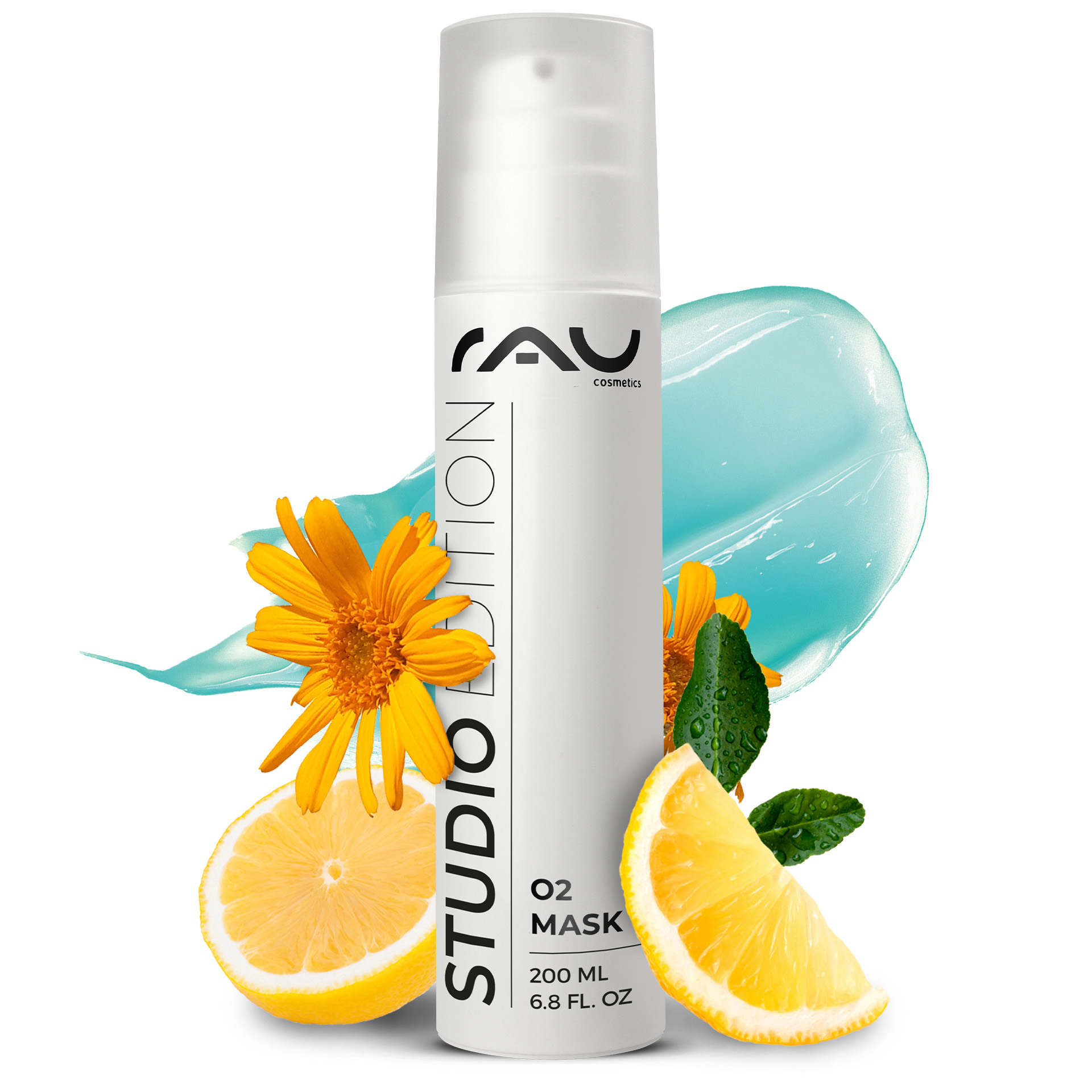 O2 Mask 200 ml masque parfumé à l'aloe vera & au ginkgo Kräuterig, Pflanze, Zitrusfrüchte, Obst, Produzieren