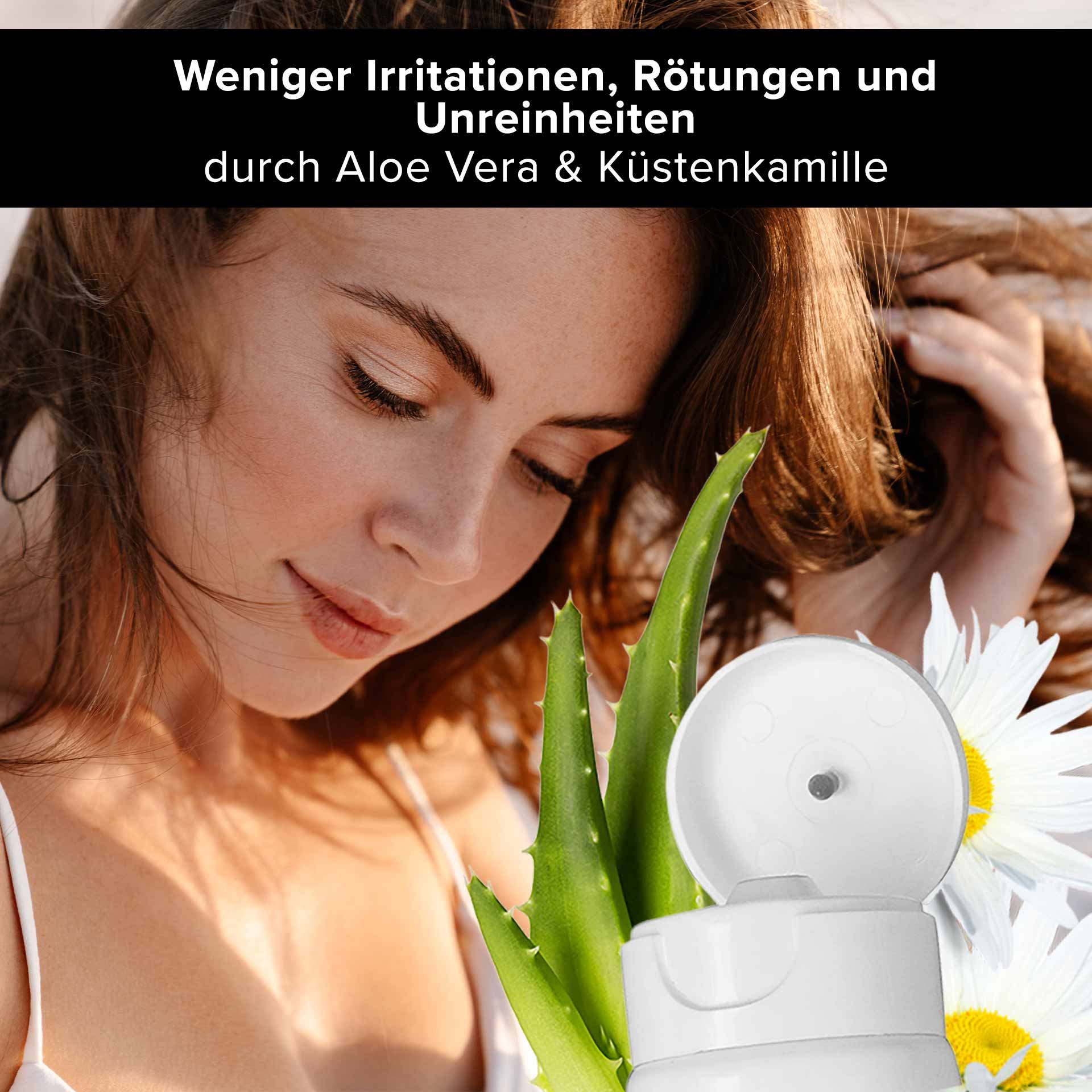 RAU Cosmetics Aloe Vera Face Moisturizer Gel – Tube de 75 ml avec aloe vera apaisant et Ectoin® pour un soin hydratant doux pour les peaux sensibles.