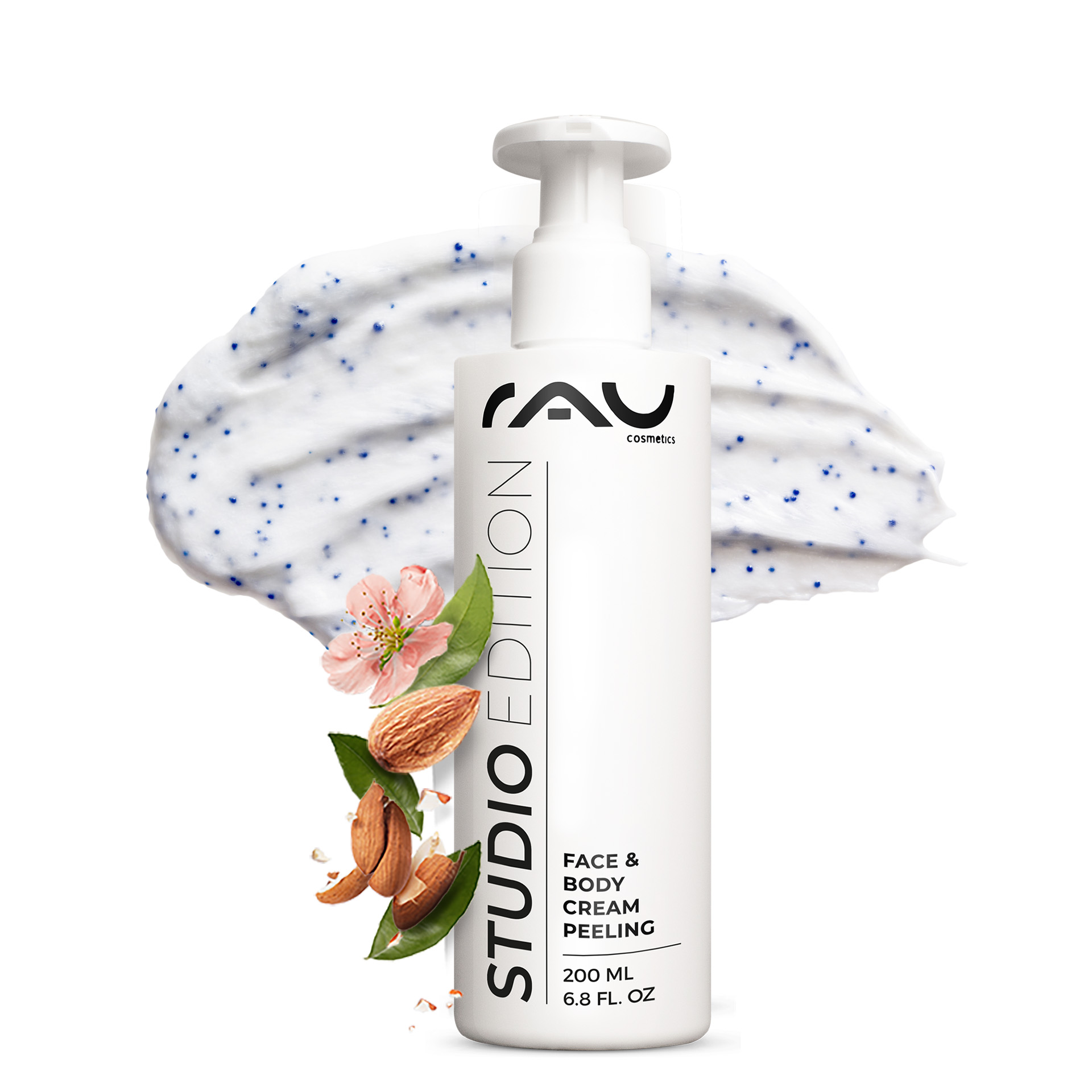 Crème exfoliante visage et corps 200 ml Exfoliation mécanique Flasche, Lotion