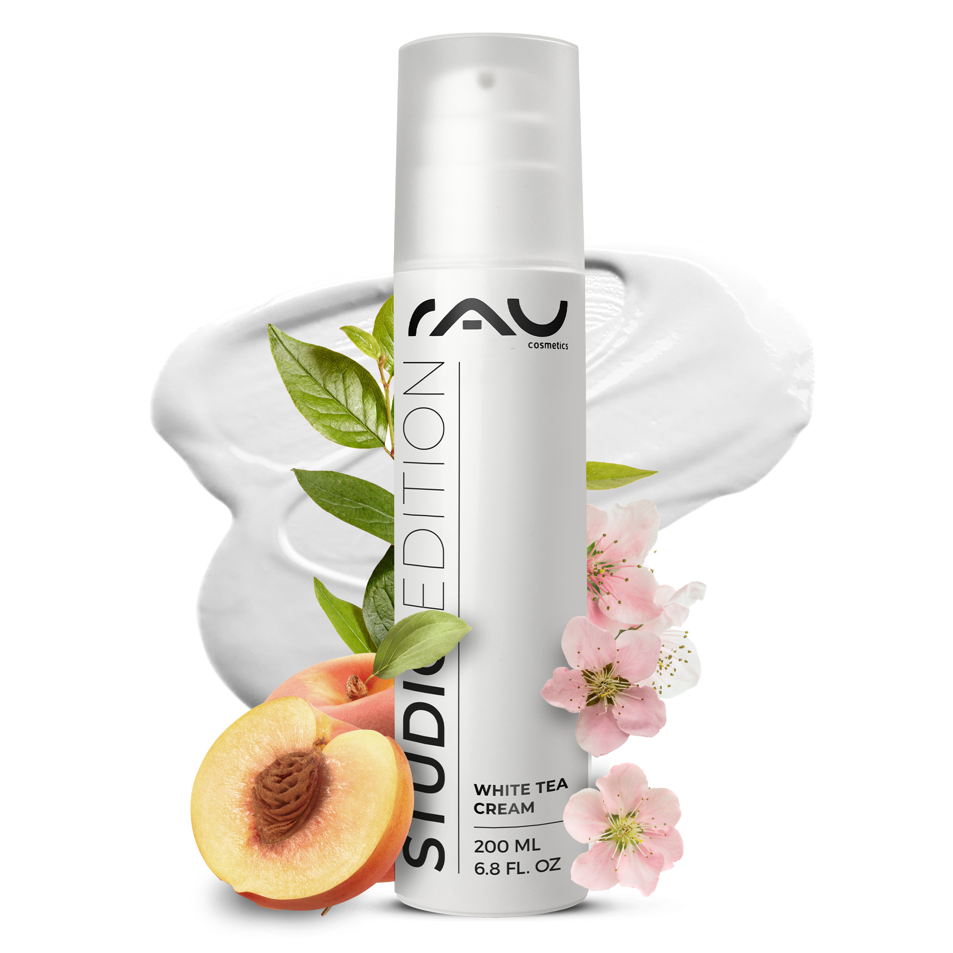 White Tea Cream 200 ml Crème anti-âge au thé blanc Essen, Obst, Pflanze, Produzieren