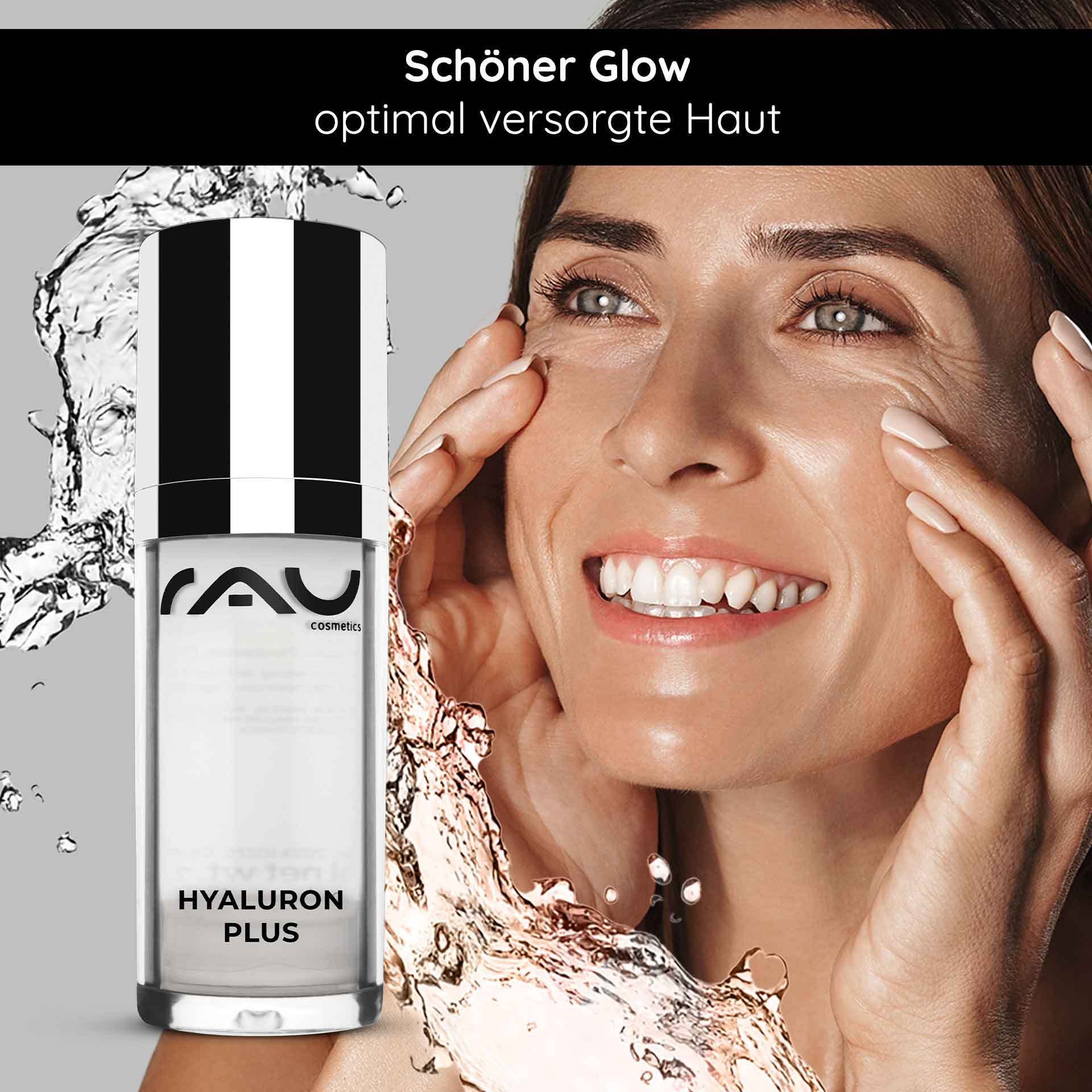 RAU Hyaluron Plus 30 ml - Sérum visage hautement concentré en flacon airless pour un effet lifting immédiat visible.